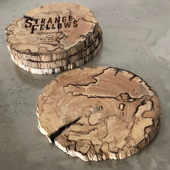 A set of Driftwood Coasters from Strange Fellows - Picture 2 of 16
